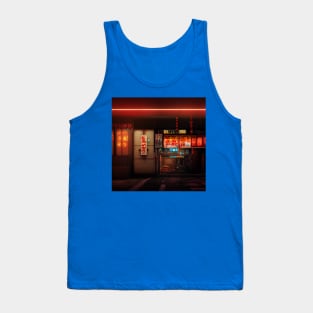 Cyberpunk Tokyo Ramen Shop Tank Top